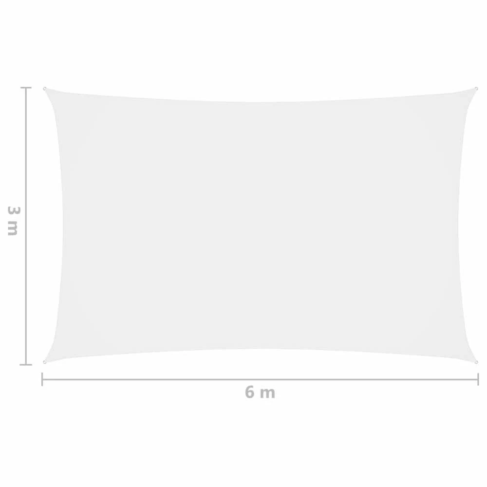 Uždanga nuo saulės, balta, 3x6m, oksfordo audinys, stačiakampė