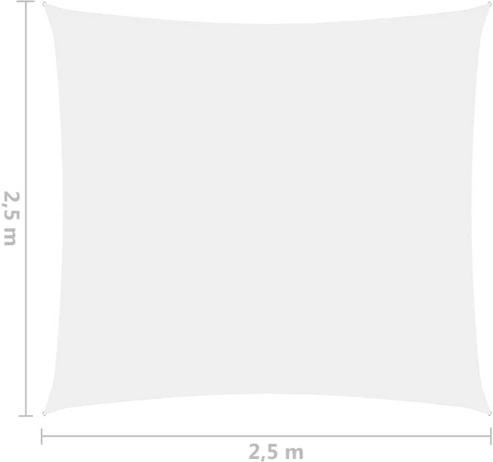 Uždanga nuo saulės, baltos spalvos, 2,5x2,5m, oksfordo audinys
