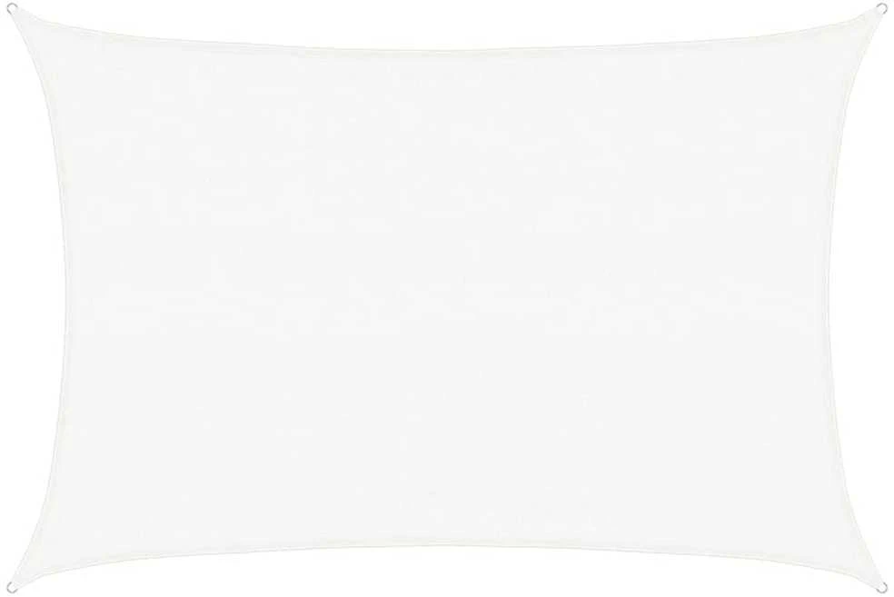 Uždanga nuo saulės, baltos spalvos, 3,5x4,5m, HDPE, 160g/m²