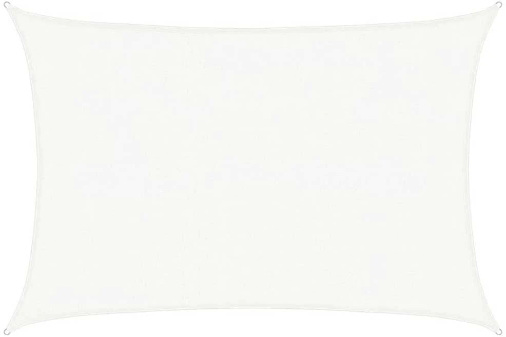 Uždanga nuo saulės, baltos spalvos, 3x4,5m, HDPE, 160g/m²