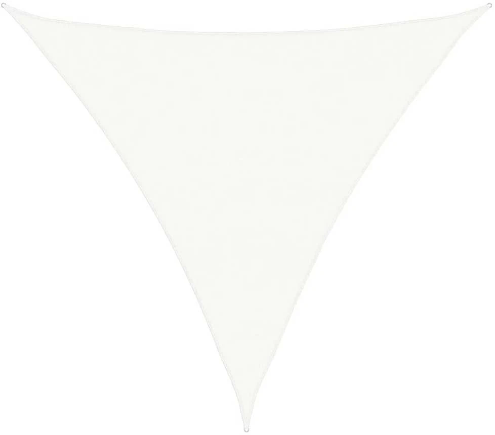 Uždanga nuo saulės, baltos spalvos, 6x6x6m, HDPE, 160g/m²
