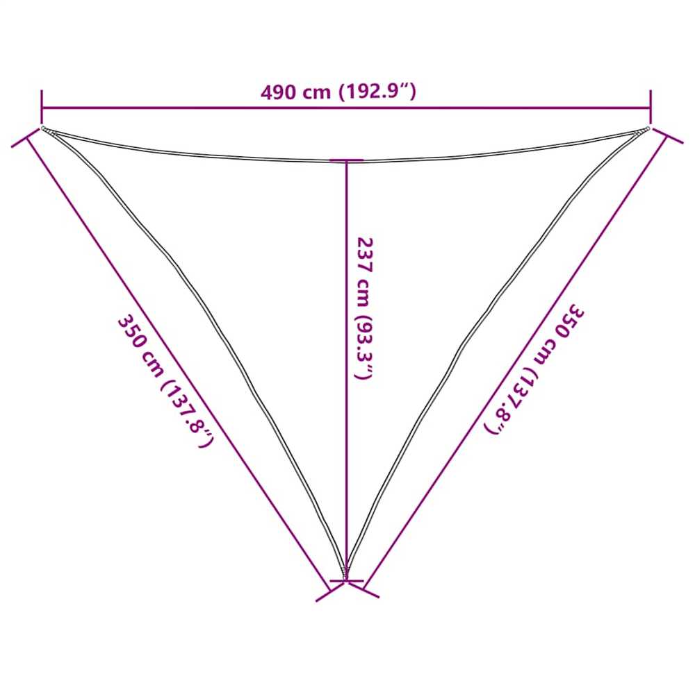 Uždanga nuo saulės, geltona, 3,5x3,5x4,9m, HDPE, 160g/m²