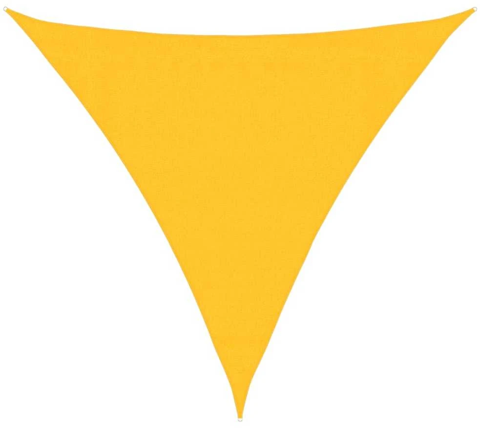 Uždanga nuo saulės, geltona, 3,6x3,6x3,6m, HDPE, 160g/m²