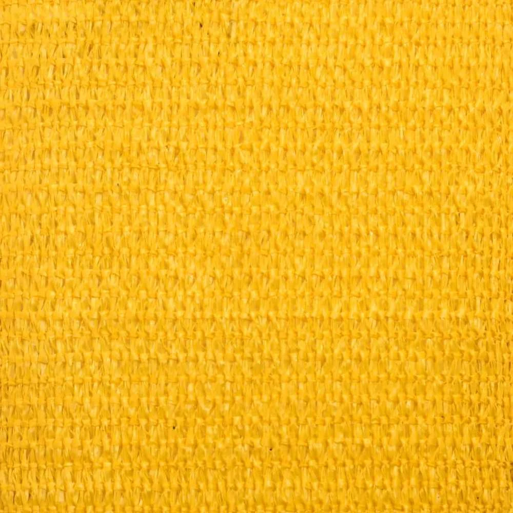 Uždanga nuo saulės, geltona, 3,6x3,6x3,6m, HDPE, 160g/m²