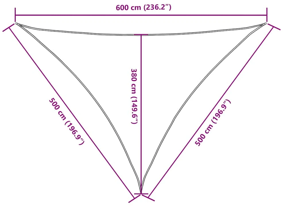 Uždanga nuo saulės, geltona, 5x5x6m, oksfordo audinys