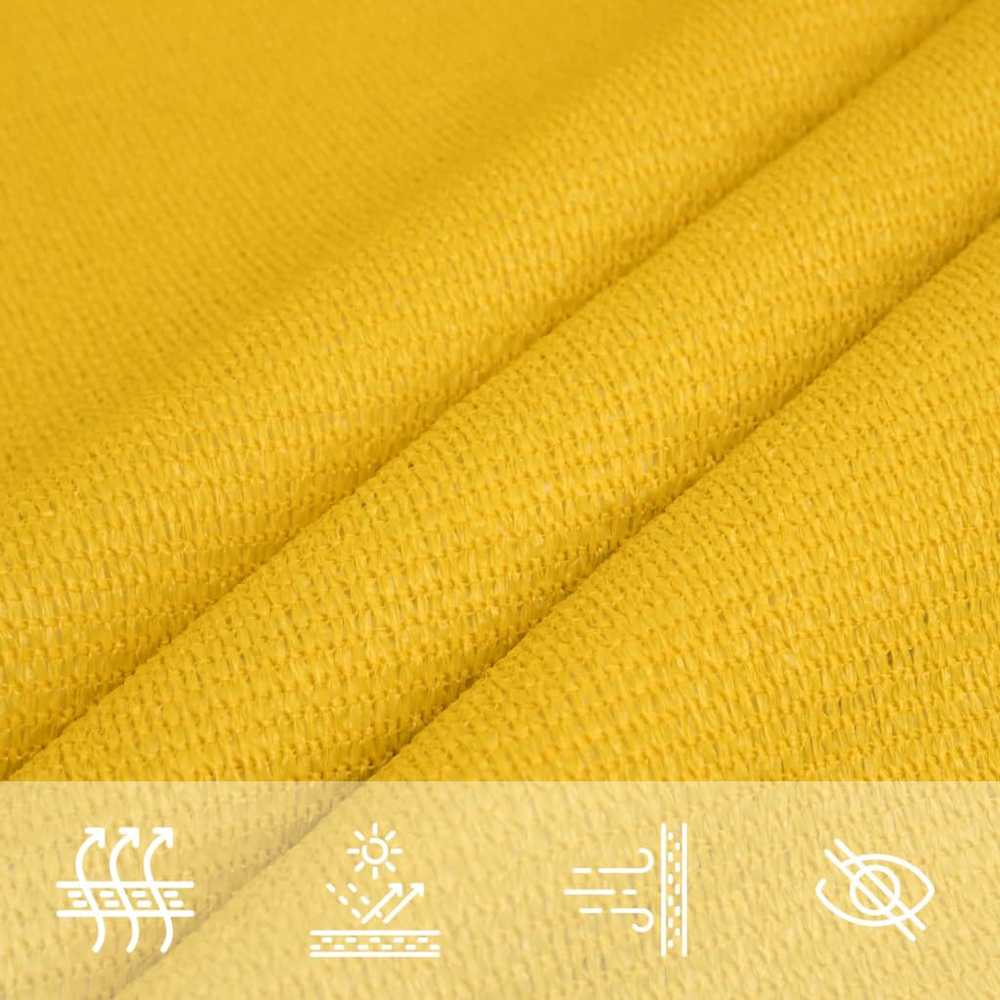 Uždanga nuo saulės, geltonos spalvos, 2,5x4m, HDPE, 160g/m²