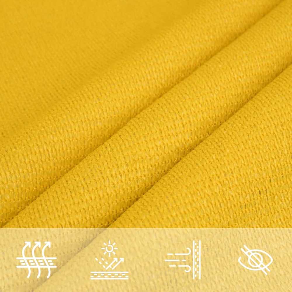 Uždanga nuo saulės, geltonos spalvos, 2x4m, HDPE, 160g/m²
