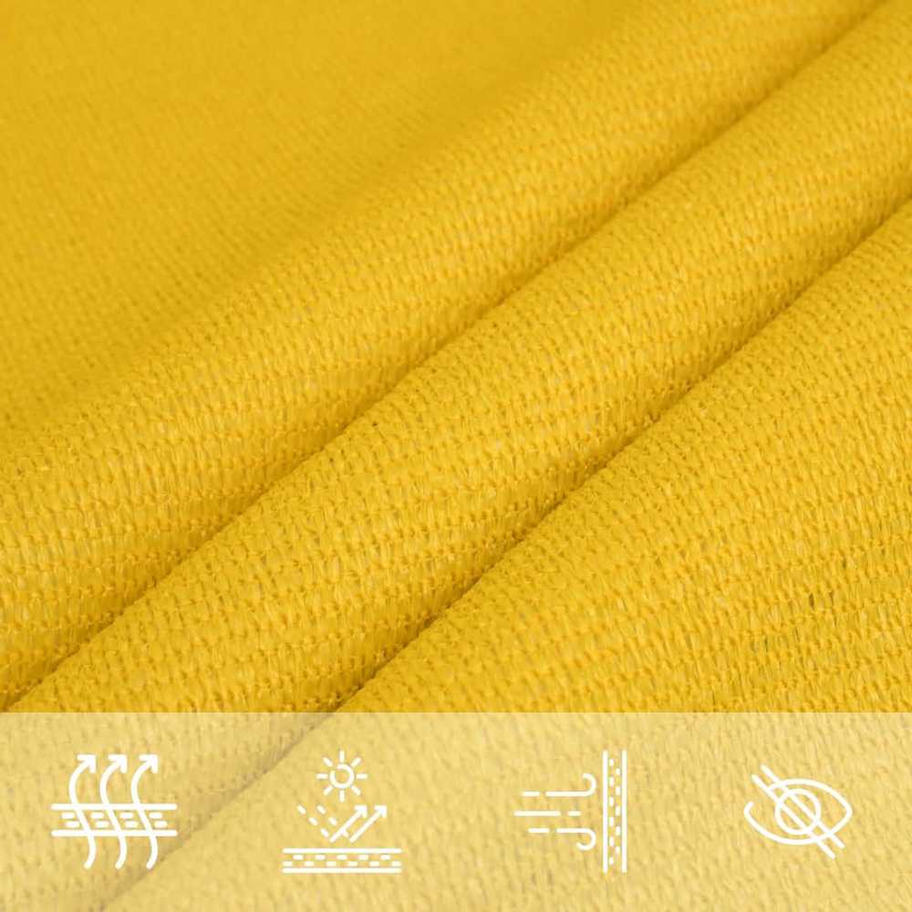 Uždanga nuo saulės, geltonos spalvos, 3x3m, HDPE, 160g/m²