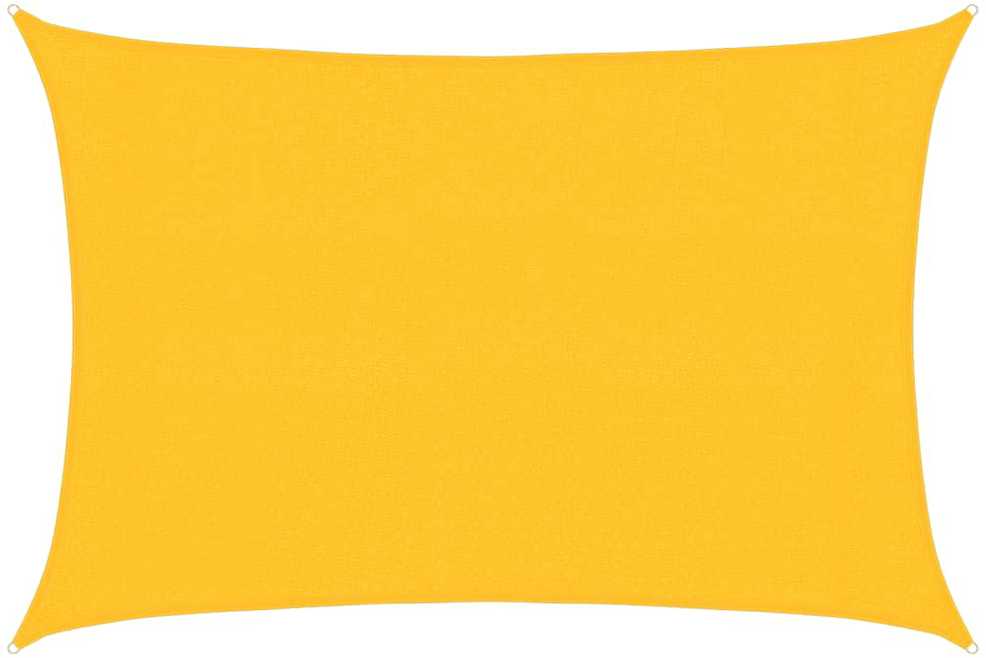 Uždanga nuo saulės, geltonos spalvos, 3x4,5m, HDPE, 160g/m²