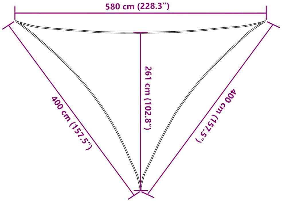 Uždanga nuo saulės, geltonos spalvos, 4x4x5,8m, HDPE, 160g/m²