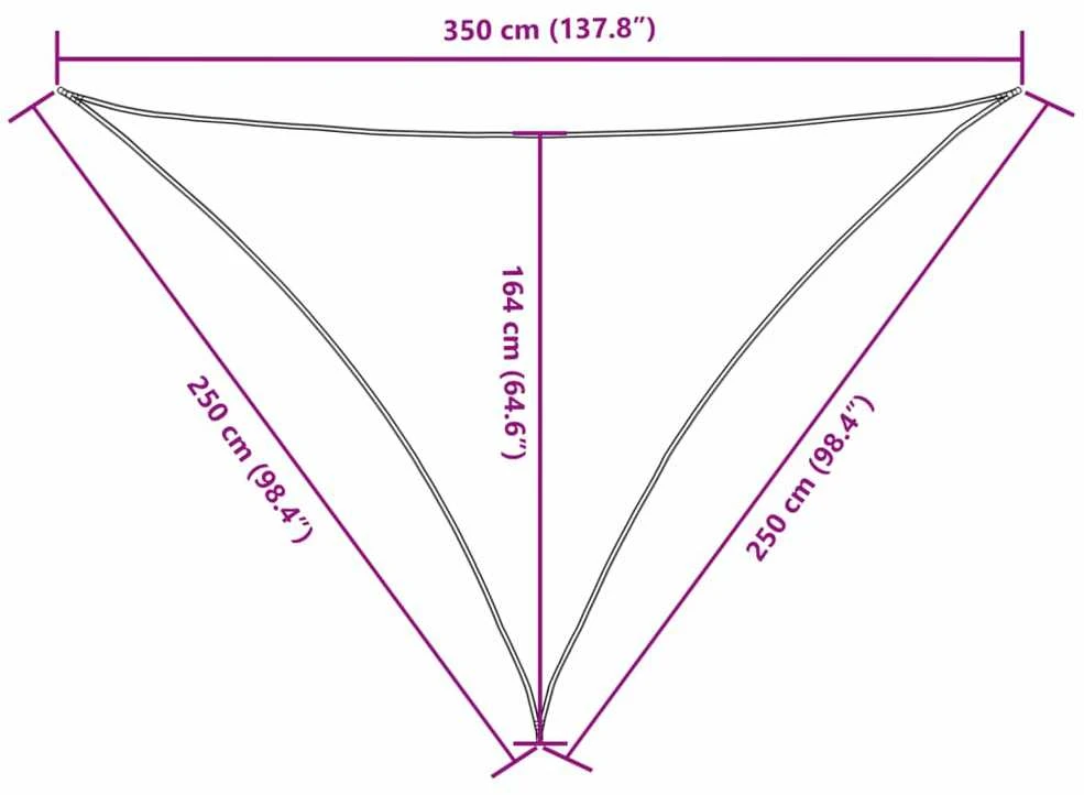 Uždanga nuo saulės, juoda, 2,5x2,5x3,5m, oksfordo audinys