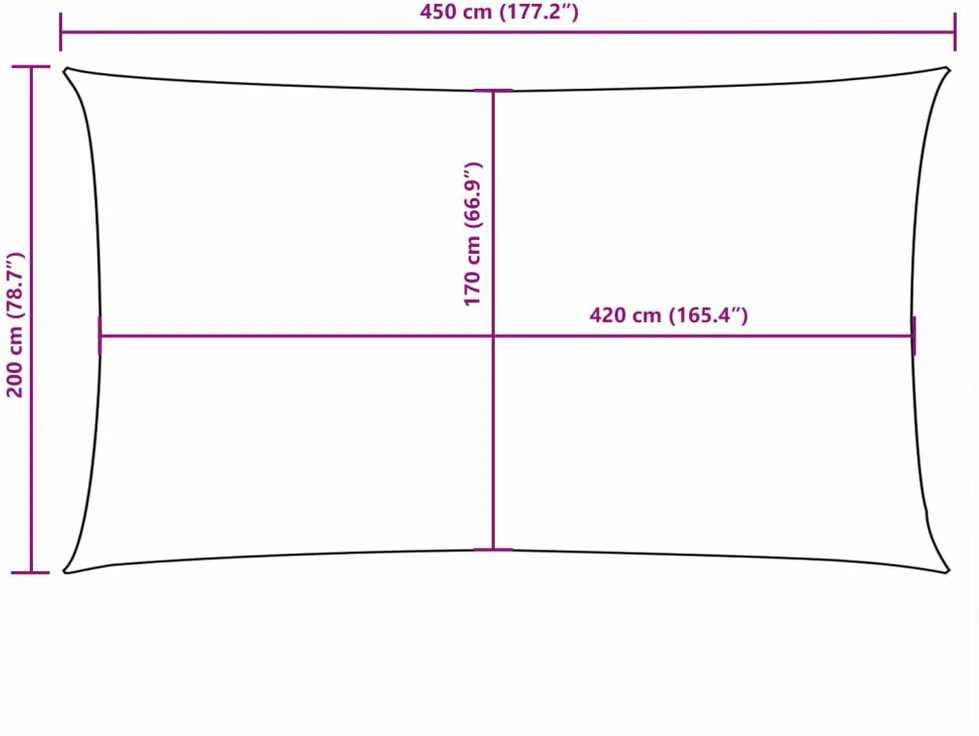 Uždanga nuo saulės, juoda, 2x4,5m, oksfordo audinys