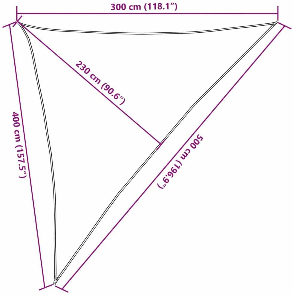 Uždanga nuo saulės, juodos spalvos, 3x4x5m, HDPE, 160g/m²