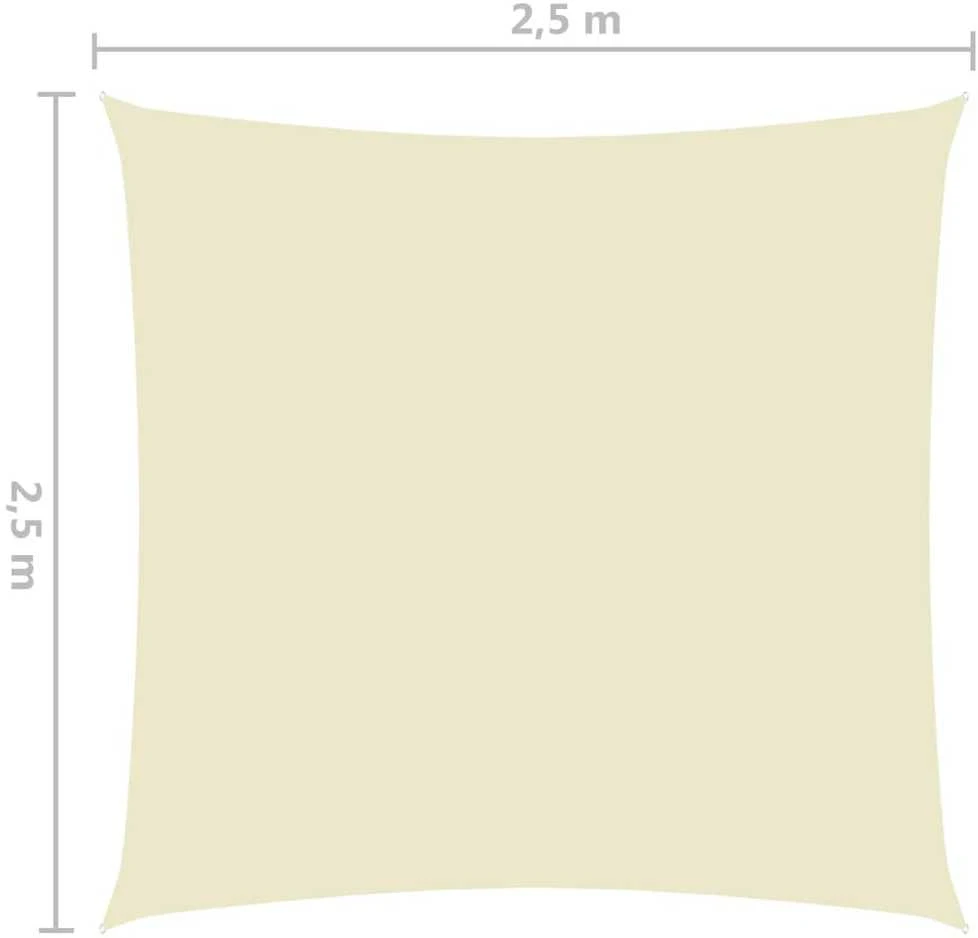 Uždanga nuo saulės, kreminė, 2,5x2,5m, oksfordo audinys