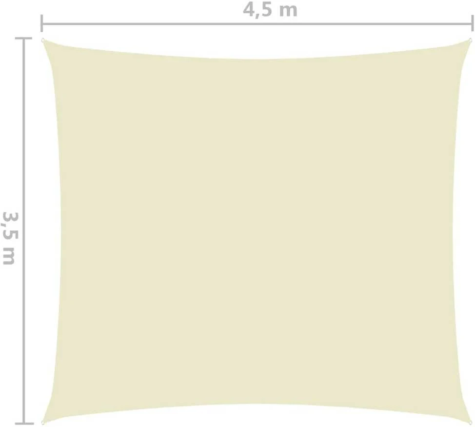 Uždanga nuo saulės, kreminė, 3,5x4,5m, oksfordo audinys