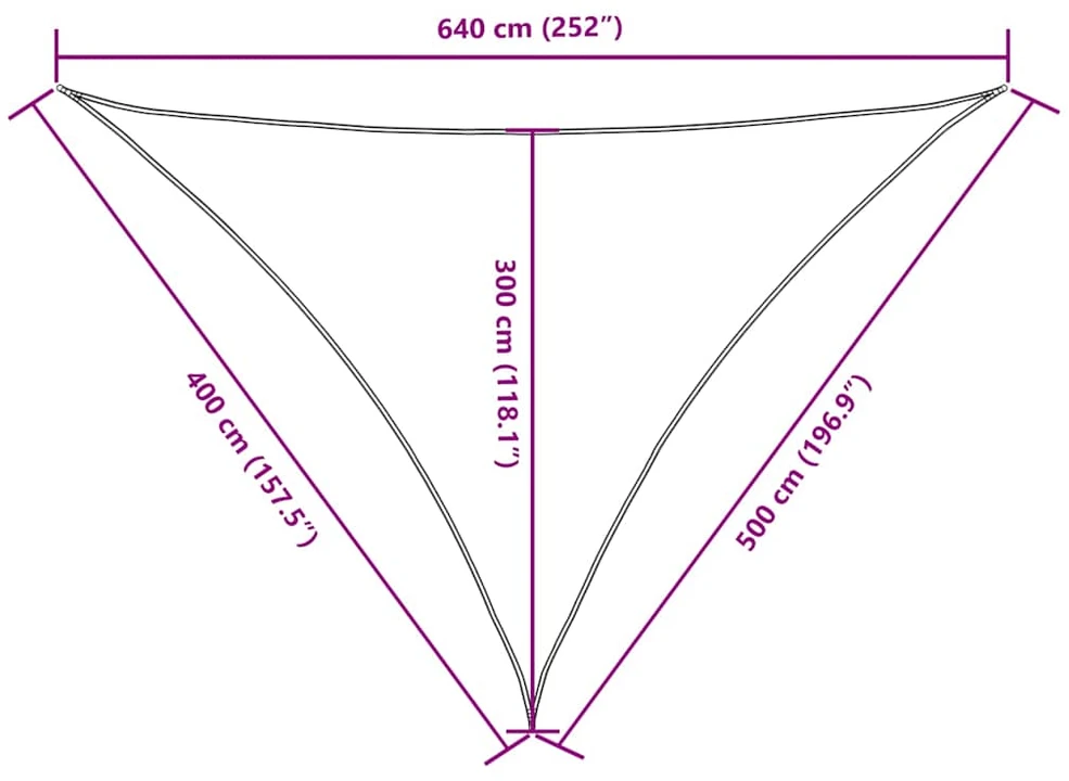 Uždanga nuo saulės, kreminė, 4x5x6,4m, oksfordo audinys