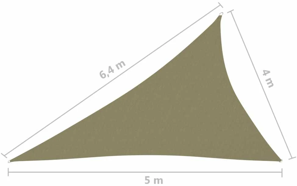 Uždanga nuo saulės, kreminė, 4x5x6,4m, oksfordo audinys