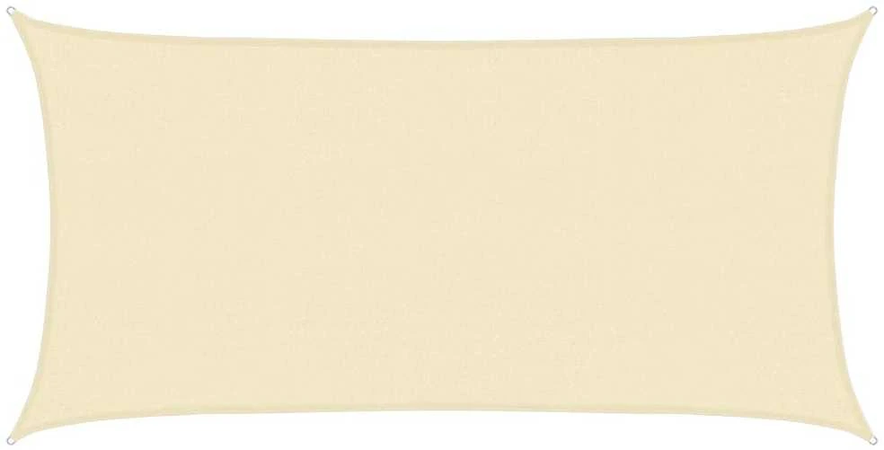 Uždanga nuo saulės, kreminės spalvos, 2,5x5m, HDPE, 160g/m²