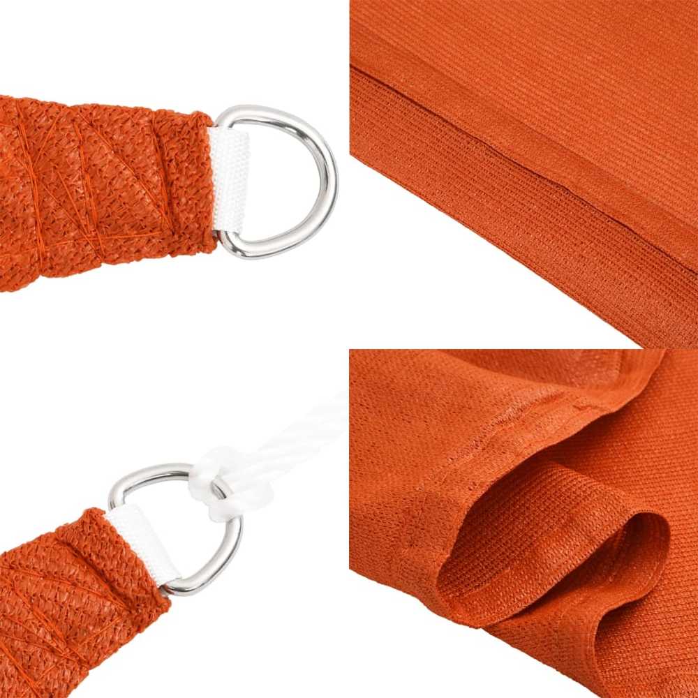 Uždanga nuo saulės, oranžinės spalvos, 2x3m, HDPE, 160g/m²