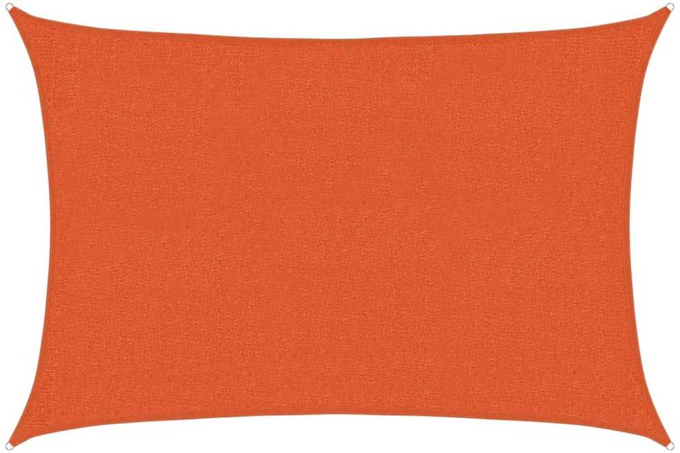 Uždanga nuo saulės, oranžinės spalvos, 2x3m, HDPE, 160g/m²
