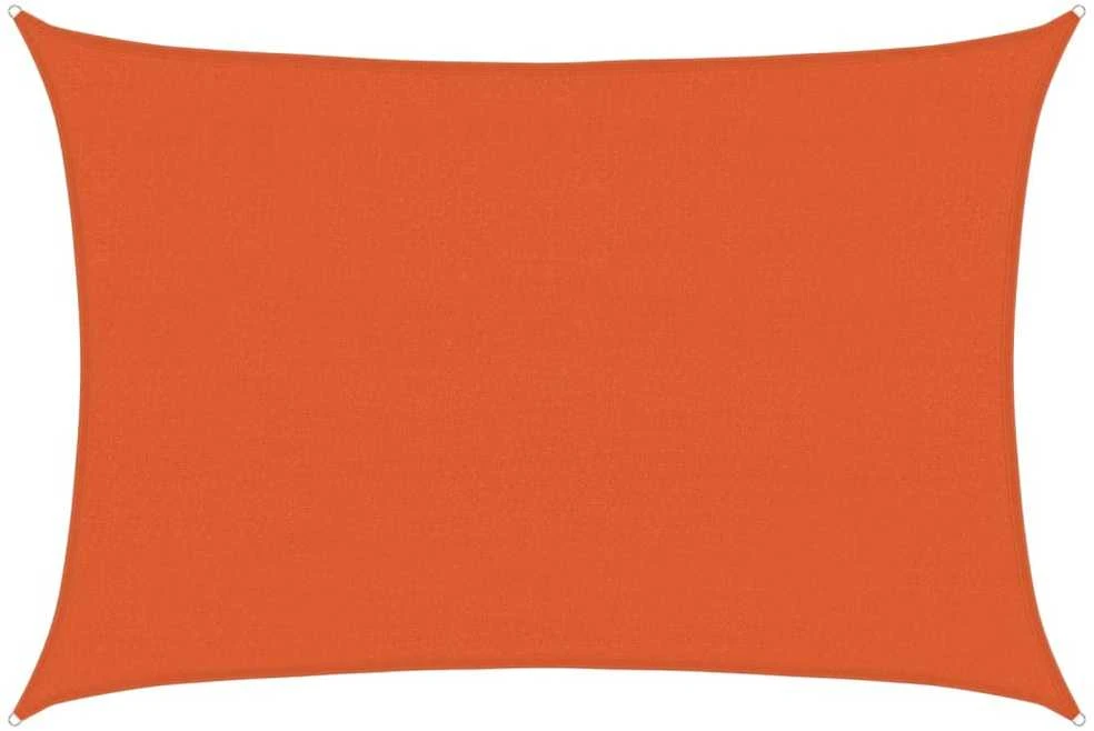 Uždanga nuo saulės, oranžinės spalvos, 3,5x5m, HDPE, 160g/m²