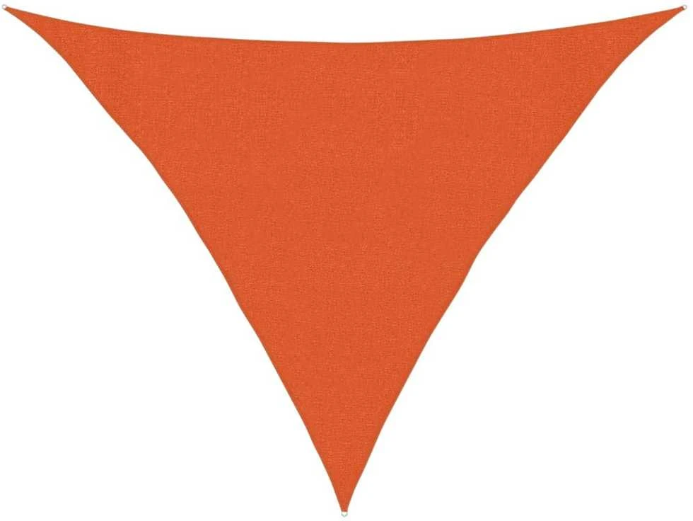Uždanga nuo saulės, oranžinės spalvos, 3x3x4,2m, HDPE, 160g/m²