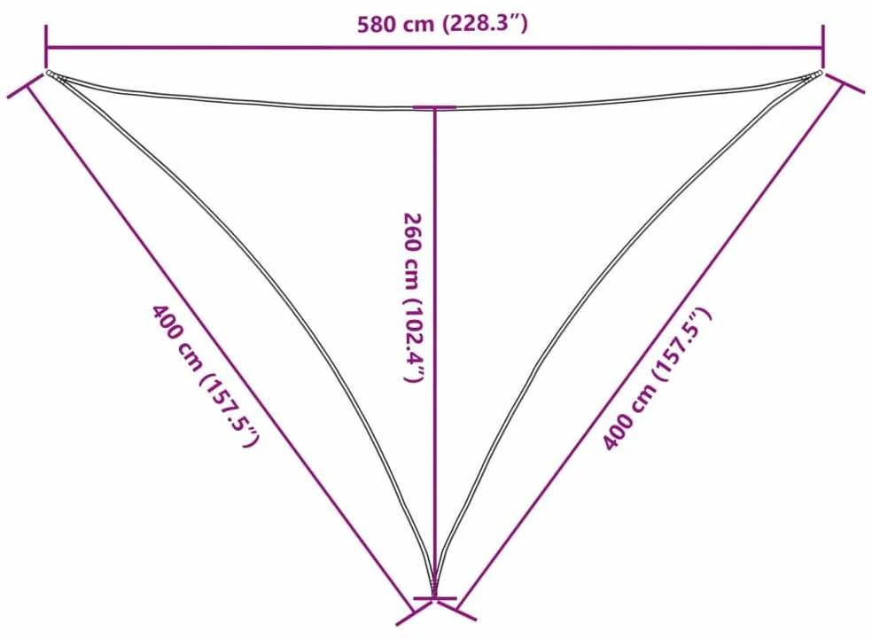 Uždanga nuo saulės, raudona, 4x4x5,8 m, oksfordo audinys
