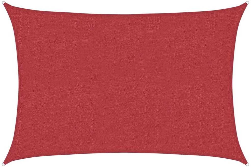 Uždanga nuo saulės, raudonos spalvos, 2,5x3,5m, HDPE, 160g/m²