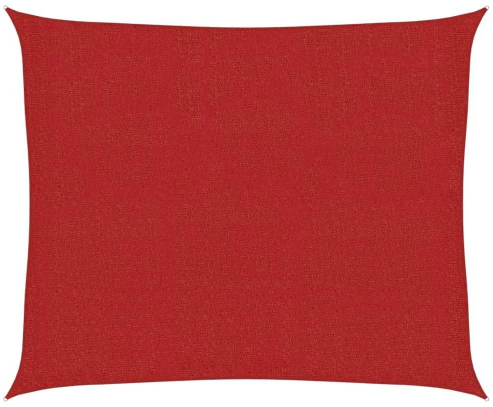 Uždanga nuo saulės, raudonos spalvos, 2,5x3m, HDPE, 160g/m²