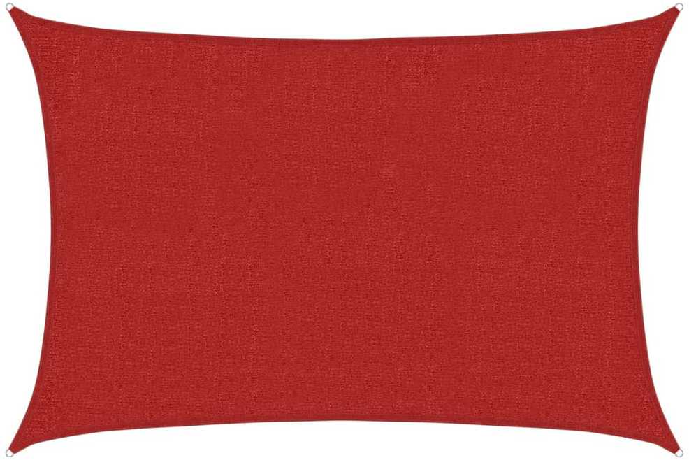 Uždanga nuo saulės, raudonos spalvos, 2x2,5m, HDPE, 160g/m²