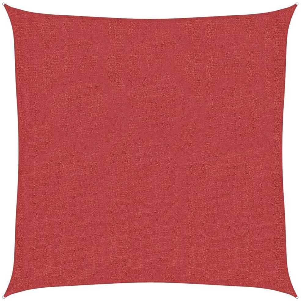 Uždanga nuo saulės, raudonos spalvos, 2x2m, HDPE, 160g/m²