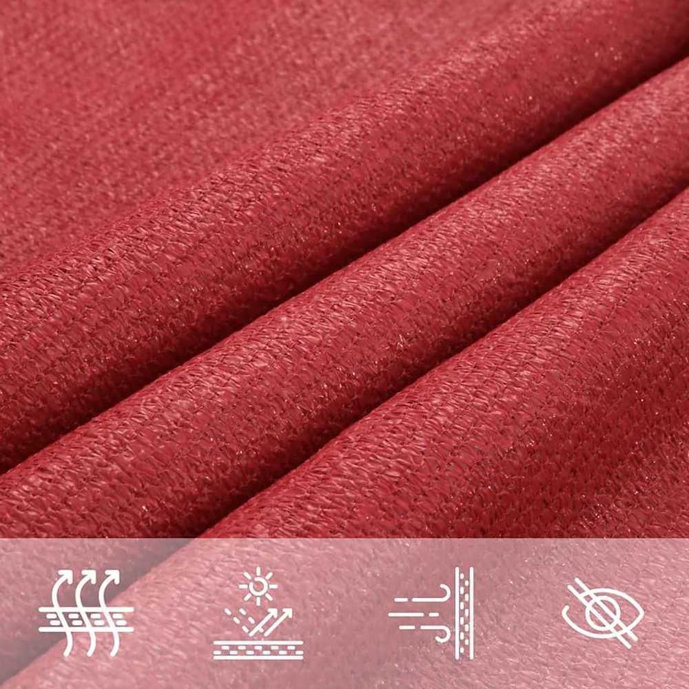Uždanga nuo saulės, raudonos spalvos, 2x3m, HDPE, 160g/m²