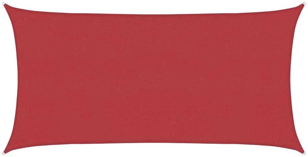 Uždanga nuo saulės, raudonos spalvos, 2x4m, HDPE, 160g/m²