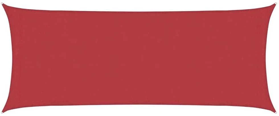 Uždanga nuo saulės, raudonos spalvos, 2x5m, HDPE, 160g/m²