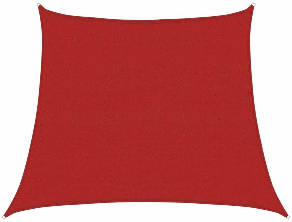Uždanga nuo saulės, raudonos spalvos, 3/4x3m, HDPE, 160g/m²