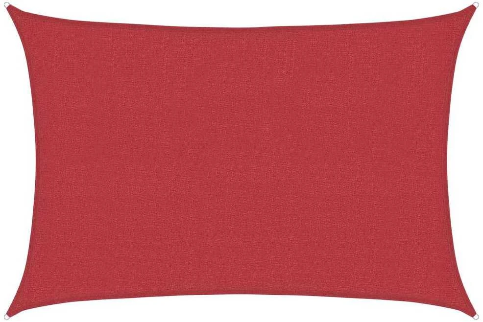Uždanga nuo saulės, raudonos spalvos, 3,5x4,5m, HDPE, 160g/m²