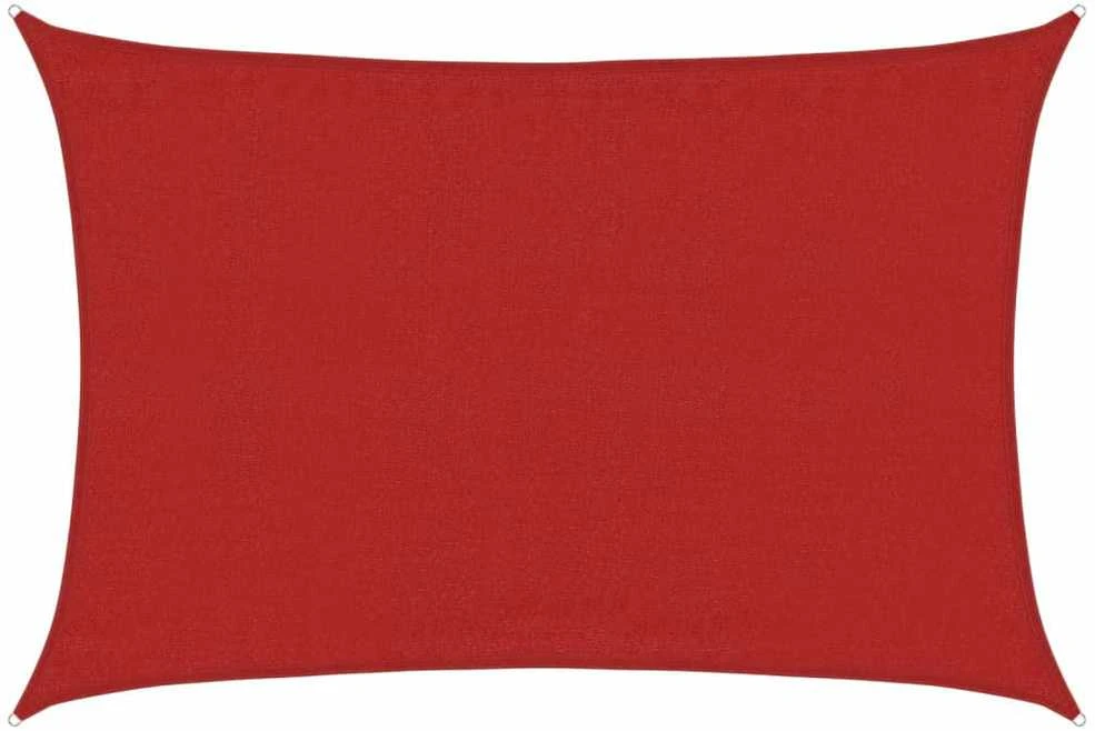 Uždanga nuo saulės, raudonos spalvos, 3,5x5m, HDPE, 160g/m²