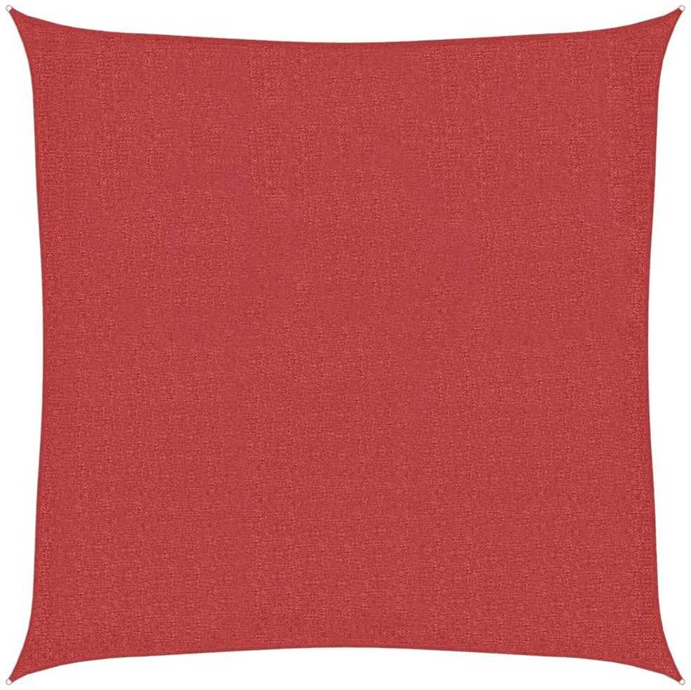 Uždanga nuo saulės, raudonos spalvos, 3x3m, HDPE, 160g/m²