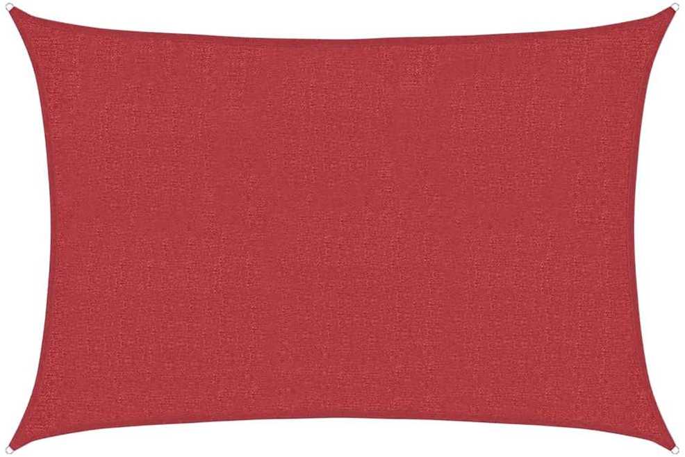 Uždanga nuo saulės, raudonos spalvos, 3x4m, HDPE, 160g/m²