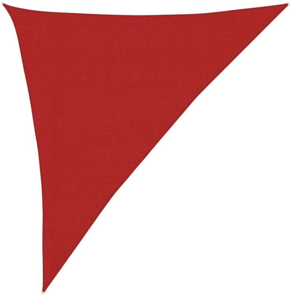 Uždanga nuo saulės, raudonos spalvos, 3x4x5m, HDPE, 160g/m²