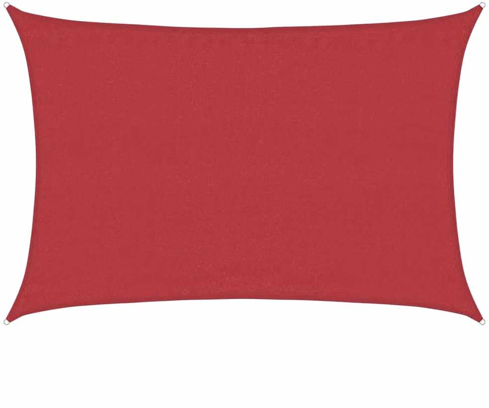Uždanga nuo saulės, raudonos spalvos, 4x6m, HDPE, 160g/m²