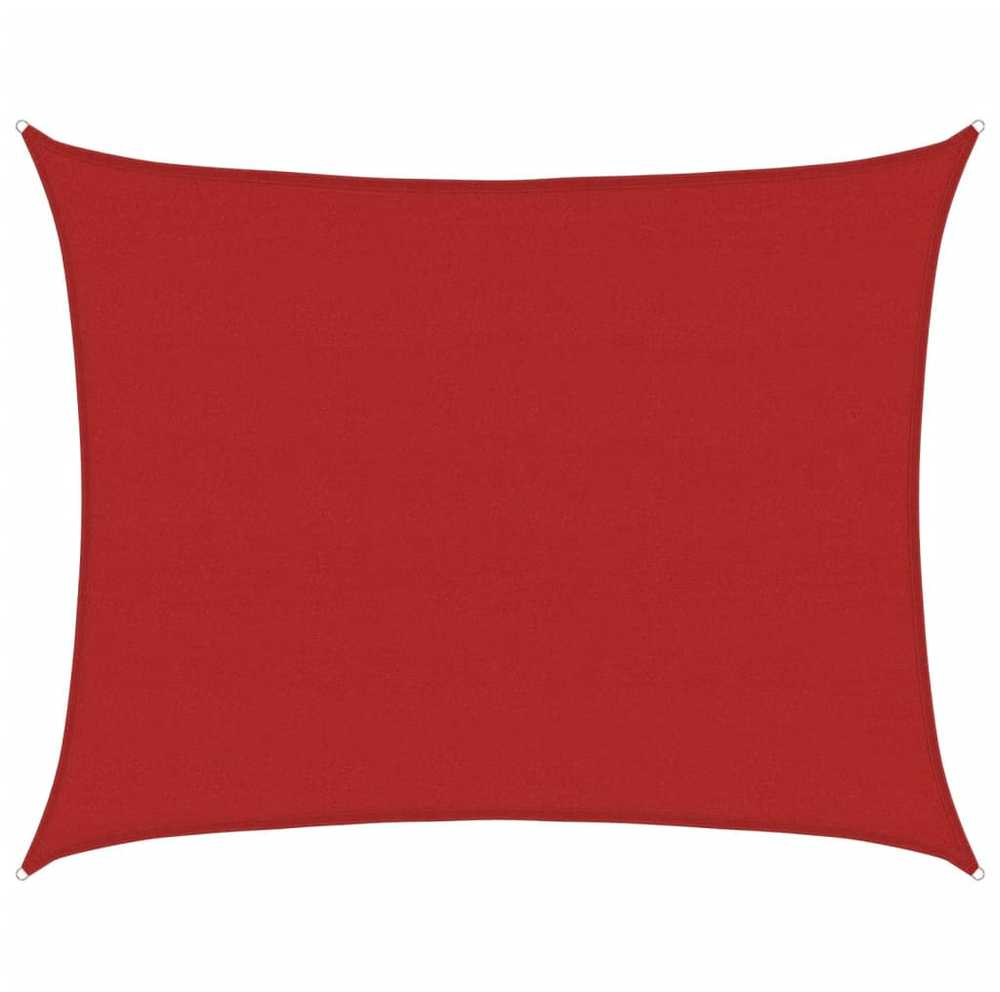 Uždanga nuo saulės, raudonos spalvos, 6x7m, HDPE, 160g/m²