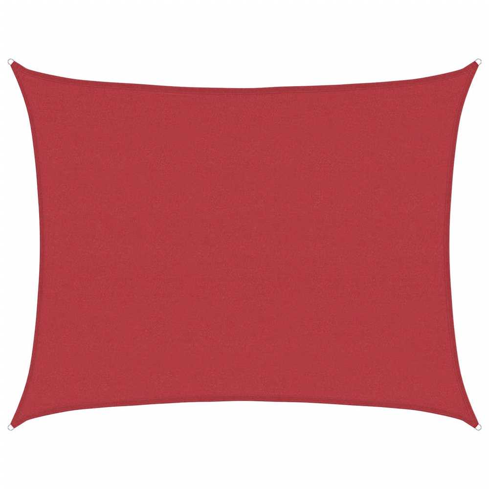 Uždanga nuo saulės, raudonos spalvos, 6x8m, HDPE, 160g/m²