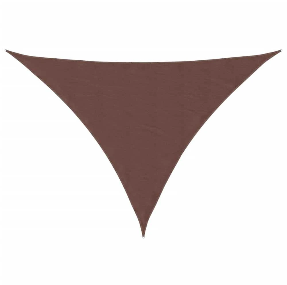 Uždanga nuo saulės, ruda, 3x4x5m, oksfordo audinys, trikampė