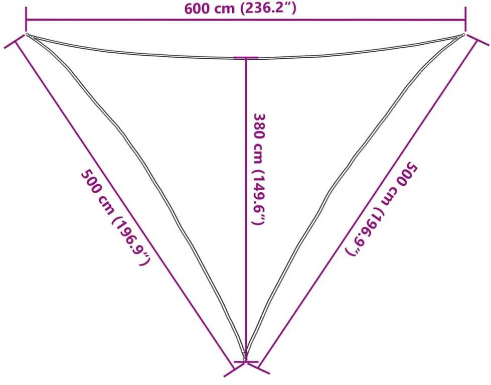 Uždanga nuo saulės, rudos spalvos, 5x5x6m, HDPE, 160g/m²