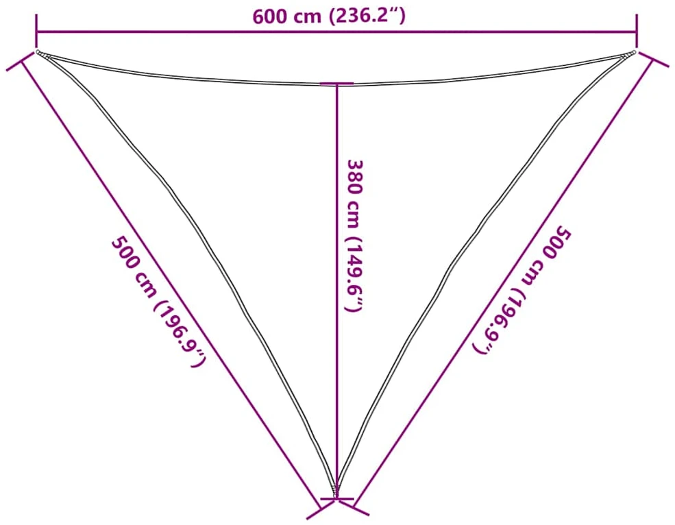 Uždanga nuo saulės, rudos spalvos, 5x5x6m, HDPE, 160g/m²