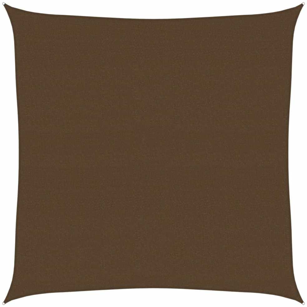 Uždanga nuo saulės, rudos spalvos, 6x6m, HDPE, 160g/m²