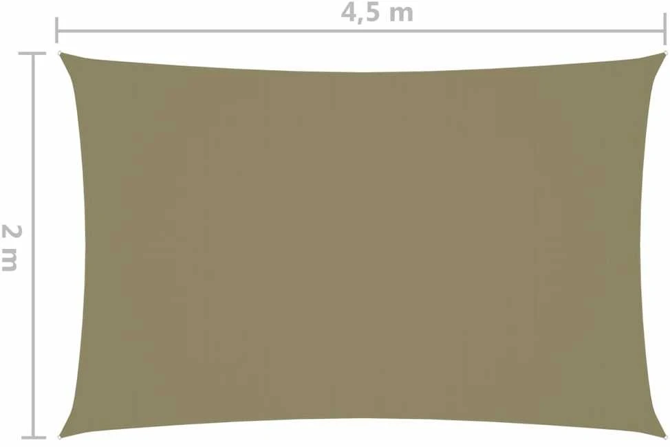 Uždanga nuo saulės, smėlio, 2x4,5m, stačiakampė