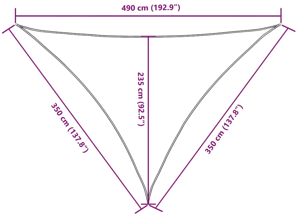 Uždanga nuo saulės, smėlio, 3,5x3,5x4,9m, oksfordo audinys