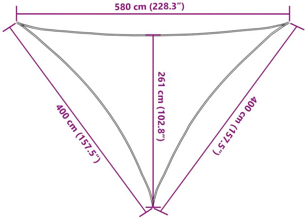 Uždanga nuo saulės, šviesiai žalia, 4x4x5,8m, HDPE, 160g/m²